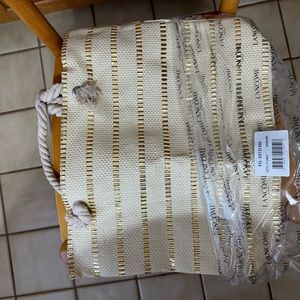 Large Lancome beige tote bag